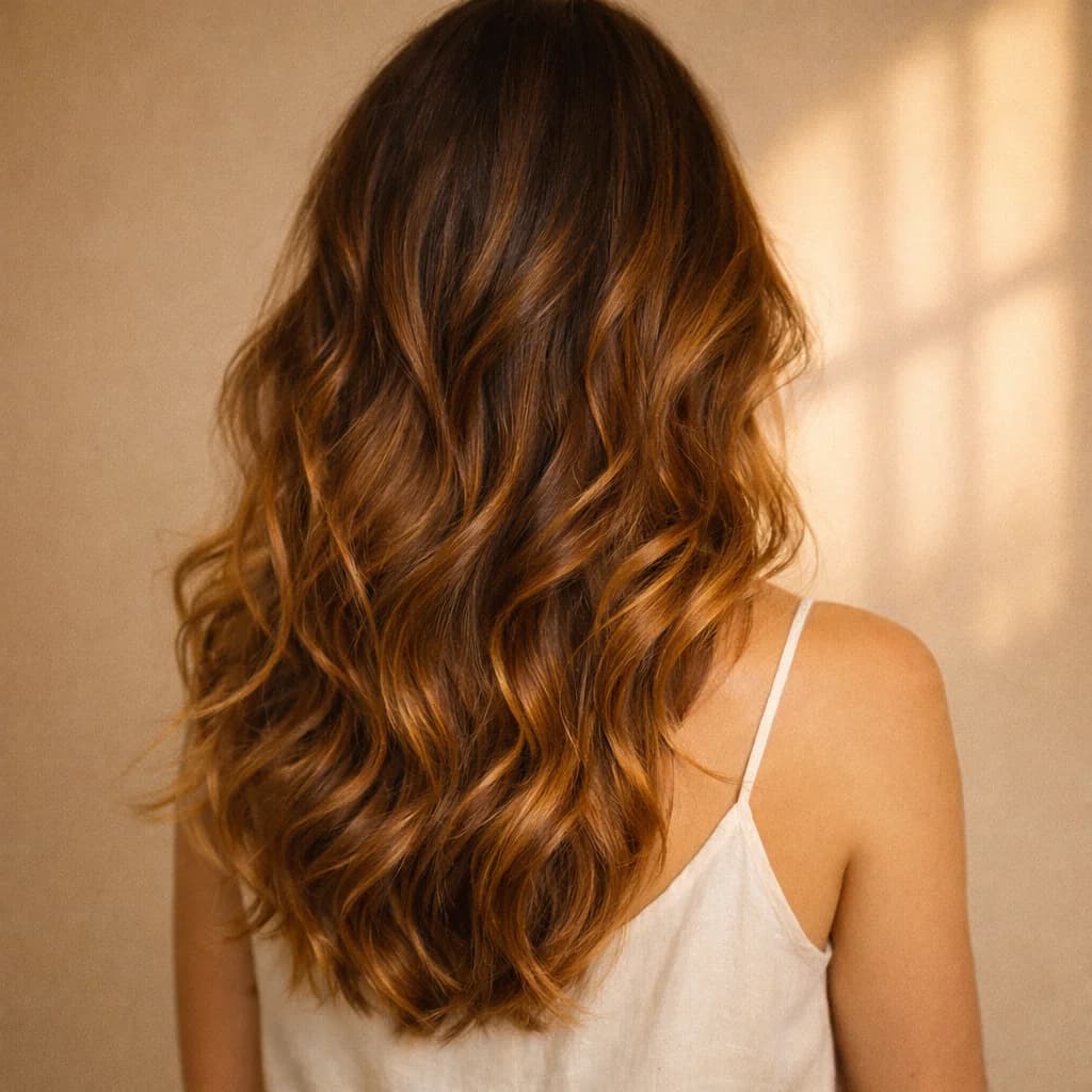 Balayage Mel, vista de trás
